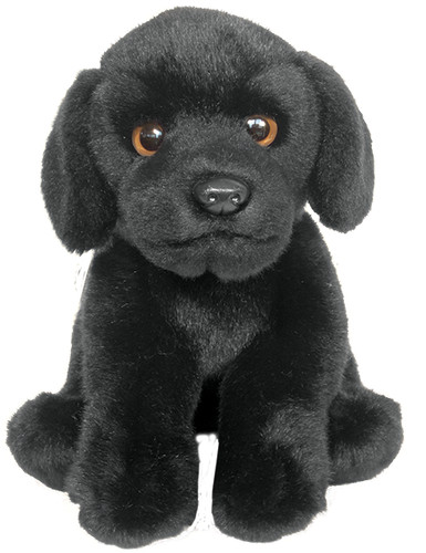 Schwarzer labrador plüschtier - schwarzer,