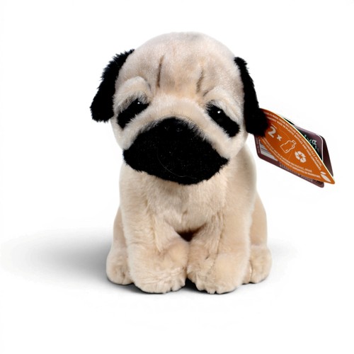 Mops welpe sitzend plüschtier - welpe,