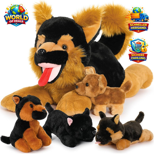 Kuscheltier schäferhund 50cm - schäferhund,